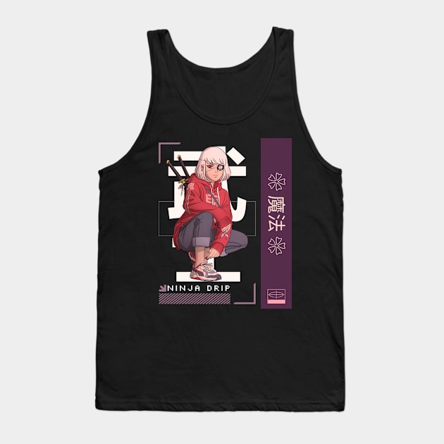 Drippy Ninja Girl Tank Top by Oniichandesigns